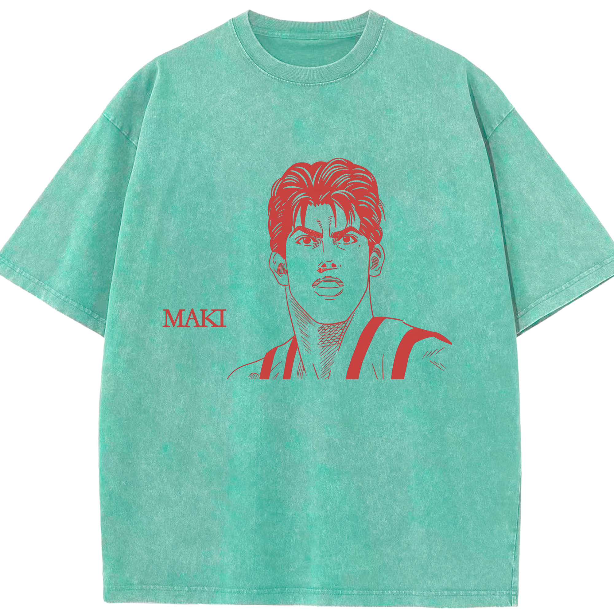 （画像用） SLAM DUNK／スラムダンク 綿100% ヴィンテージ風 半袖Tシャツ（フロントプリント）